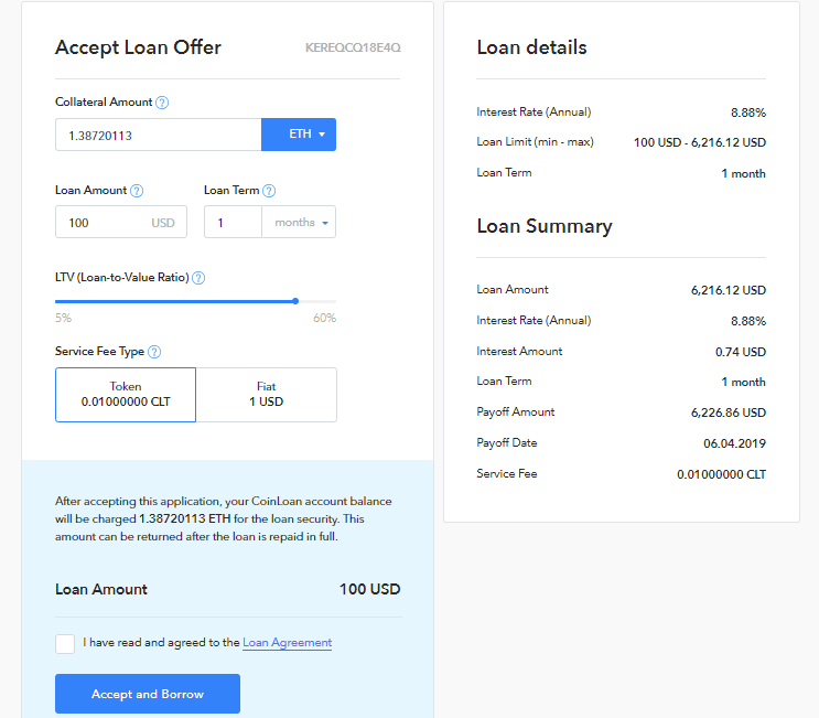 Loan Offer acceptance form looks like this now 😎