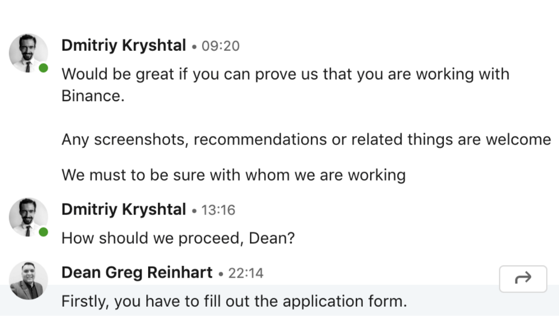 LinkedIn’s “Binance” Scam Survey